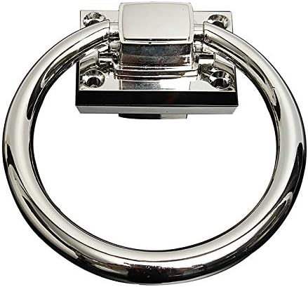 XINYI Shiny Silver Drop Pull Ring Wooden Door Knocker Chair Pulls Handle