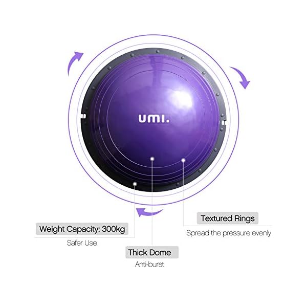 Amazon-Brand-Umi-Blance-Trainer-Air-Dome-Ball-with-2-Elastic-Strings-Handy-Pump-Balance-Board-for-Strength-and-Balance-Training-60cm-in-Black-Pruple-Blue Amazon Brand - Umi Blance Trainer Air Dome Ball with 2 Elastic Strings Handy Pump Balance Board for Strength and Balance…