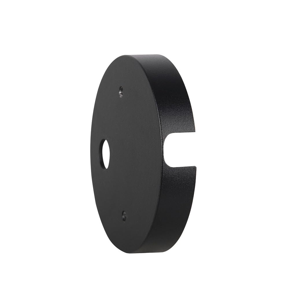 SLV Nautilus mounting Plate for Surface Wiring/Black