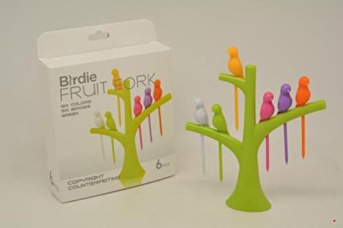 plastic fruit fork birds fork cutlery Set 6PCS