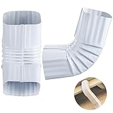 Blulu 2 x 3 Inch 75 Degree Downspout Gutter Elbow