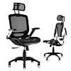 Gabrylly Ergonomic Mesh Office Chair, High Back Desk Chair – Adjustable Headrest with Flip-Up Arms, Tilt Function…
