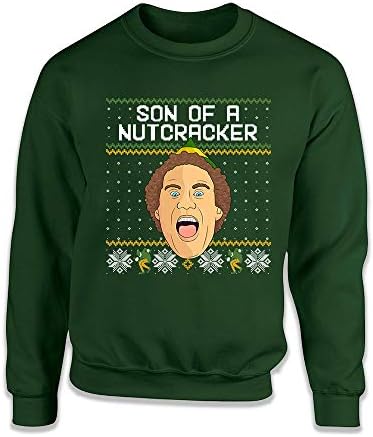 Teepinch Son of a Nutcracker Funny Elf Ugly Christmas Sweater Funny Christmas Movie Shirt Xmas Humor TEP-1827
