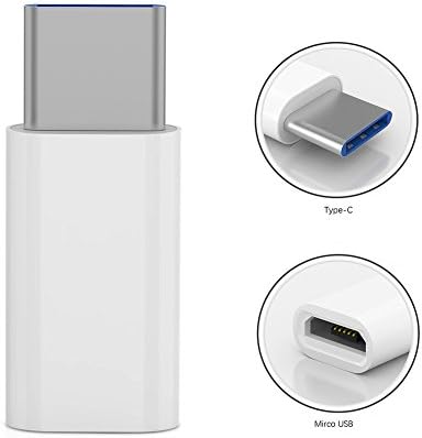 Lucco USB 3.1 Type-C High-Speed Reversible Design Adapter Converter Connector for Nokia N1 Pad/Letv phone(white)