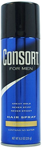 ConsortFor Men Hair Spray Aerosol, Extra Hold 8.30 oz (Pack of 4)