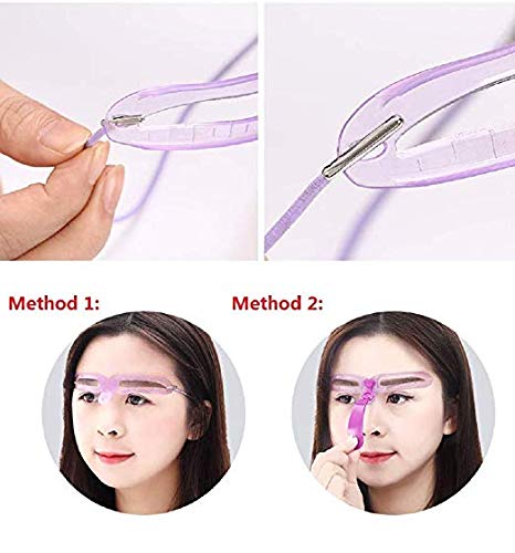 Eyebrow Stencils, 8 PCS Different eyebrow assistant tool,Eyebrows Grooming Stencil Kit,Shaping Templates,Eyebrow Stencils Reusable,Eyebrow Drawing Guide Card,Brow Shaping Template,DIY Makeup Tools - Thumbnail 2