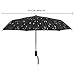 Plemo Automatic Umbrellas, Windproof Compact Folding Umbrellas with Anti-Slip Rubberized Grip, for Business and Travels or Summer Wedding Gifts (Raindrop)