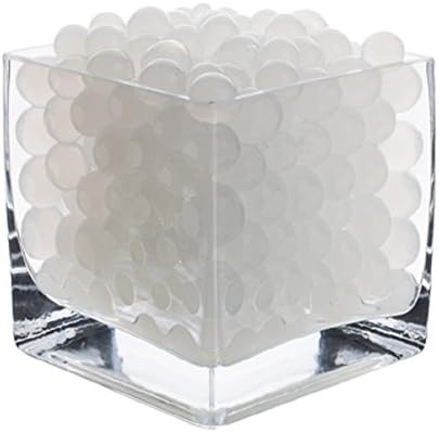 Jelly BeadZ Brand Water Beads White Centerpiece Wedding Gel 8 Ounces Makes 6 Gallons