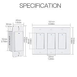 MoesGo WiFi Wall Push Button Smart Light