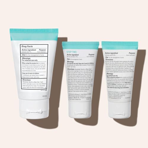 *2025-7-31* PROACTIV+ 3 STEP ADVANCED SKINCARE ACNE TREATMENT – SALICYLIC ACID FACE WASH, BENZOYL PEROXIDE PORE MINIMIZING TREATMENT, AND SALICYLIC ACID HYDRATING MOISTURIZER – 30 DAY COMPLETE ACNE SKIN CARE KIT