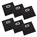 Housen Solutions Storage Bins - Collapsible Storage Cube Organizer, Nonwoven Basket Container Fabric Drawers Set of 6, Black 12”, Dual Plastic Handles