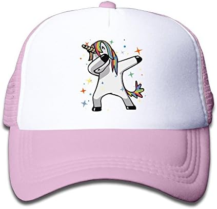 Dab Hip Hop Funny Magic Unicorn Boy Girl Hats Snapback Mesh Cap Adjustable Baseball Caps Kid Trucker Hat Pink