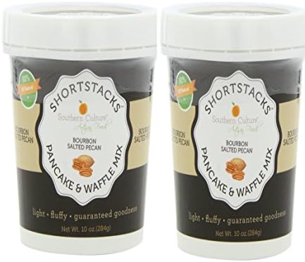 Shortstacks by Southern Culture Foods Gourmet Pancake and Waffle Mix (Pack of 2) (Bourbon Salted Pecan)