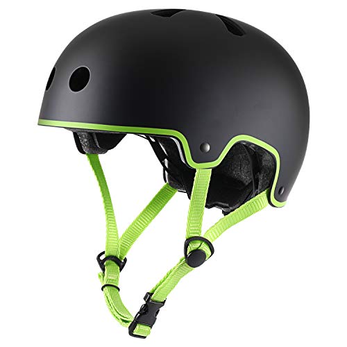 TurboSke Skateboard Helmet, Cycling Helmet, Scooter Helmet for Kids, Youth, Men, Women, Adult