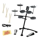 Roland TD-1K Electronic Drum Set Bundle with 3 Pairs of Sticks, Audio Cable, and Austin Bazaar Polishing Cloth