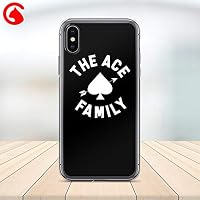 CatixCases Ace Family Phone Case White Black Ace Custom Name Cell Plastic Сlear Case for Apple iPhone X/XS/XR/XS Max / 7/8 / plus iPhone 6 / 6S plus Protector Protective Cover Art Design