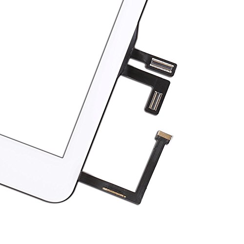 OmniRepairs Touch Screen Glass Digitizer Assembly OEM Replacement with Home Button Compatible for iPad Air 1st Generation with Adhesive Tape, Screen Protector and Repair Toolkit (White)