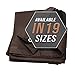Tarp Cover Brown/Black Heavy Duty 8'X10' Thick Material, Waterproof, Great for Tarpaulin Canopy Tent, Boat, RV Or Pool Cover (8X10 Heavy Duty Poly Tarp Brown/Black)
