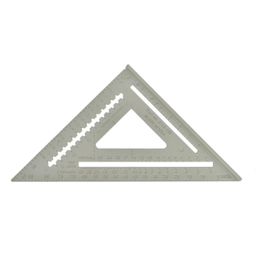 Johnson RAS-120 12-Inch Professional Aluminium Rafter Angle Square - Grey