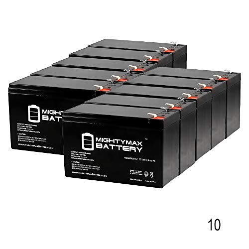 Mighty Max Battery 12V 9Ah Battery Replacement for Clary Corporation UPS11K1GR - 10 Pack Brand Product