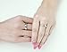 LineAve His Hers Couple Real Love Matching Heart Ring Mens Womens Wedding Band Stainless Steel