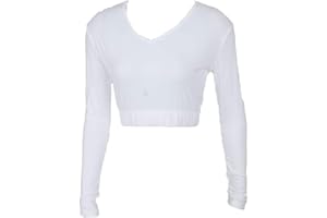 CHEER FANTASTIC V-Neck Midriff White