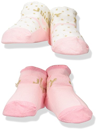 Juicy Couture Baby Girls' 2 Pieces Gift Box Set-Socks, Pink, OS