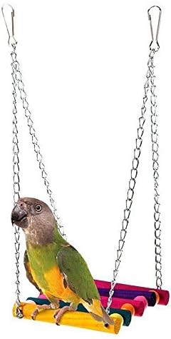 Happy home Pet Accessories Make Pet Bird Fun Tools Parrot Parakeet Budgie Cockatiel Cage Hammock Swing Toy Hanging Toy