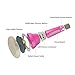VERKB Universal Wireless Microphones, 3-in-1 Portable Karaoke Player KTV With Bluetooth Wireless Speaker Compatible for Apple Iphone Android Smartphone Pc(Quite Pink)