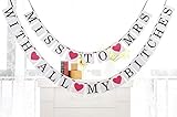Bridal shower banner banners supplies decorations Bachelorette party Wedding shower engagement signs from miss to mrs ideas garland accessories flags letter bunting favor engaged parties kit