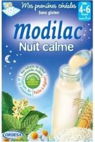 Modilac mes premières céréales nuit calme sans gluten 300g dès 4/6 mois- (for multi-item order extra postage cost will be reimbursed)