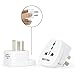 [2 Pack] BESTTEN Travel Adapter for China, Australia, New Zealand, Argentina (See List), Type I, 3-Pin Grounded Plug and 3-Prong Tamper-Resistant Socket