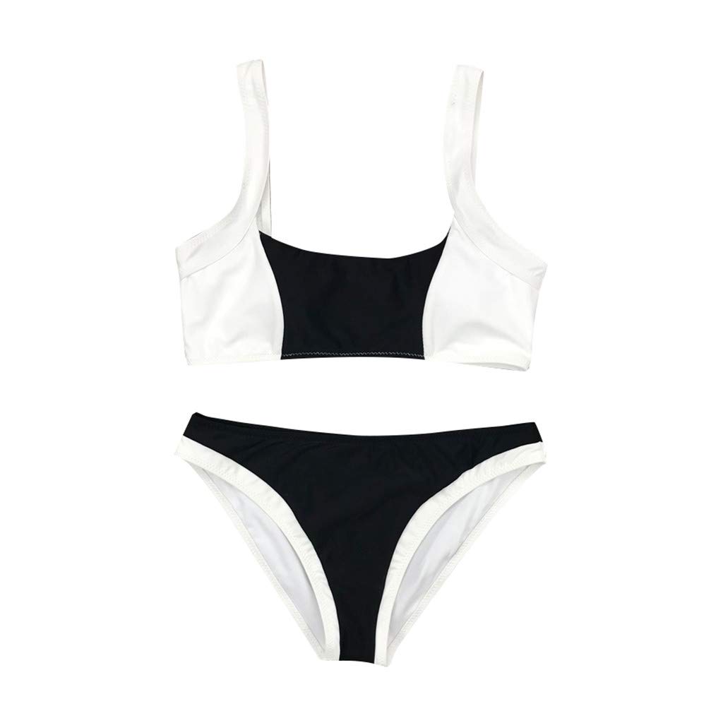 Women's Push-Up Bikini Top - Geometric Pattern With Padded Underwire & Adjustable Straps