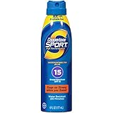 Coppertone Sport Continuous Spray SPF 15, 6-Ounce Bottle (Pack of 3)