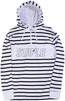 Staple Heavyweight Hooded LS Tee (White, 2Xlarge)