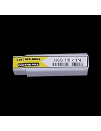 in tool home 8" 1 2 X 1 4" cortador de acero de alta velocidad HSS 4 flauta recta End Mill 2 unidades