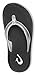 OLUKAI Kulapa Kai Girl's Beach Sandals, Quick-Dry Flip-Flop, Water Resistant, Extra Comfortable & Wet Grip Soles, Silver/Black, 5