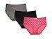 Kathy Ireland Women's 3 Pack Of Cotton Blend Full Coverage Elastic Brief Panties