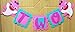 Sudopo OLSAinny 2nd Birthday Baby Shark Theme Highchair Banners 2 Second 2th Years Old Birthday Baby Shark Party Decorations Pink Shark High Chair Banner Two Birthday Party Decor Supplies for Girls