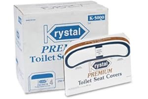 LAGASS Krystal Premium Toilet Seat Covers COVER,TOLETST,250BX,5M/CT (Pack of2)