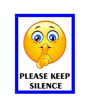 Scpmarts Keep Silence Please Flex Banner 24 Inch X 18 Inch With Riveted By Scpmarts Amazon In Office Products