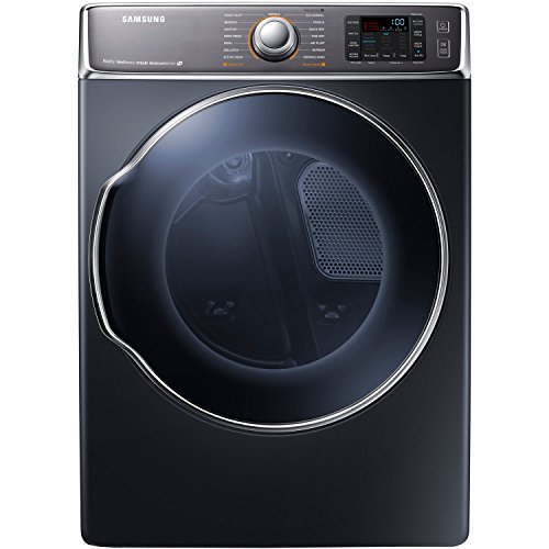 Samsung DV56H9100EG 9.5 Cu. Ft. Front-Load Electric Steam Dryer with Dual Heaters, Onyx