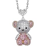 NR Natural Reserve Teddy Bear Pendant Necklace for
