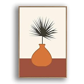 Framed Canvas Wall Art for Living Room, Bedroom Illustration Canvas Prints for Modern Home Decoration Ready to Hang - 16"x24" inches