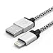 Cambond iPhone 8 Cable 3.3ft (1M) Long Durable Nylon Braided iPhone Cable Apple MFI Certified Lightning to USB Cable Charging Cord Data Sync 8 Pin for iPhone, iPhone 8 7 7 plus, iPad, iPod (Silver)