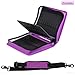 YOUSHARES Colored Pencil & Gel Pen Case in Large Flexible Slot - PU Leather Colored Pencil Case with Zipper Holds 180 Colored Pencils or 140 Gel Pens - for Watercolor Pencils, Gel Pens（Purple）