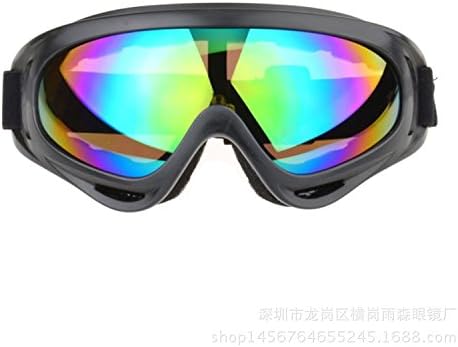 Outdoor Sports Protective Eyepiece X400 100% UVA UVB Protection Anti-sandstorm Goggles,Ski Goggles,Skate Glasses for Riding Motorcycle, Bikes, Skiing etc. (Multicolor)