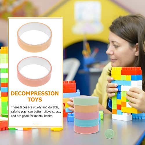 NUOBESTY Tape Rolling Balls Toy Sticky Balls 5 Roll Sticky Ball Tape