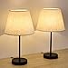 BTY Bedside Table Lamp Set of 2, Modern Table Lamps Classic Nightstand Table Lamps for Bedrooms, Living Room, Coffee Table