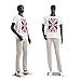 Standing Male Adult Mannequin (Black Egghead) + Base (MC-01BE)